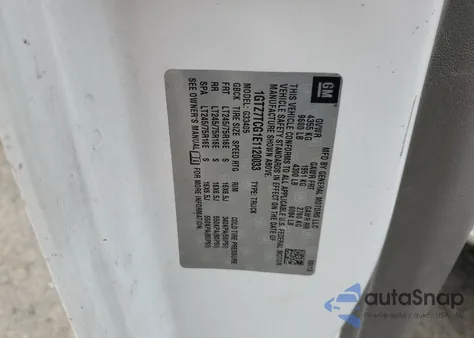 2014 GMC Savana 3500 Work Van from USA, damaged, VIN 1GTZ7TCG1E1120033